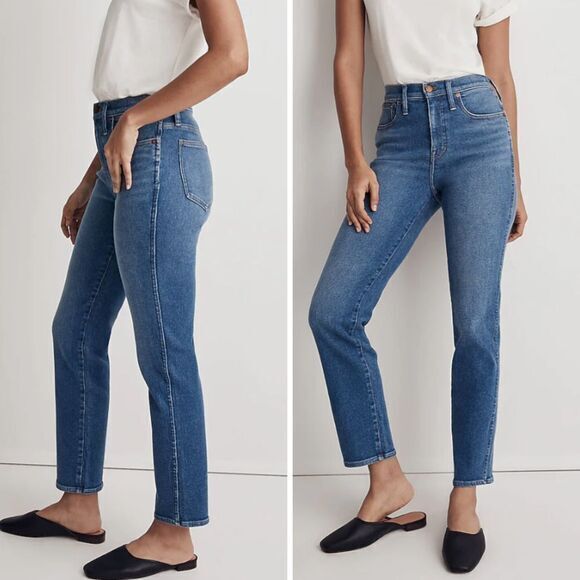 NEW Madewell Stovepipe Jeans in Leaside Wash, 27 - Picture 2 of 16